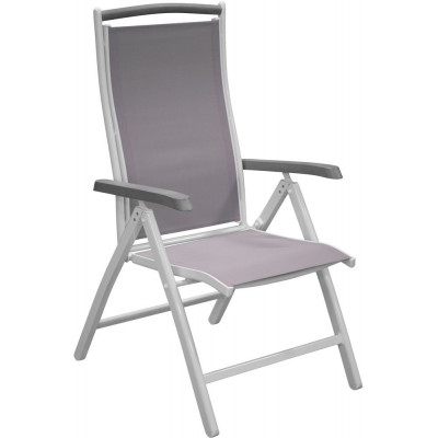 Ebbarp stillingsstol hvid aluminium - Gr/Hvid