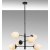 Arve loftslampe 10190 - Sort/hvid