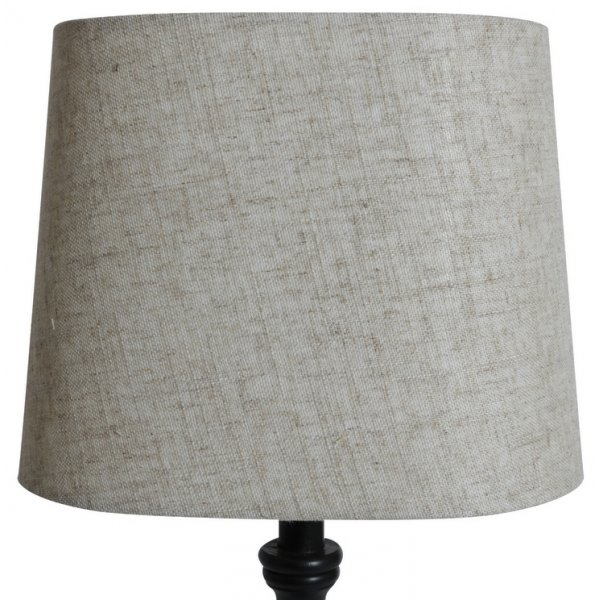 Oval lampeskrm 27x18 cm - Beige (grovt hr)
