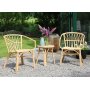 Bali terrassest i rattan - Bord med 2 stole