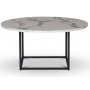 Sintorp rundt sofabord 90 cm - Hvid marmor (Eksklusivt laminat)