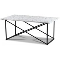 Terrazzo sofabord 110x60 cm - Cosmos Terrazzo & chassis Paladium sort Terrazzo sofabord 110x60 cm - Cosmos Terrazzo & chassis Paladium sort