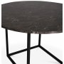 Sintorp rundt spisebord 115 cm - Brun marmor (Eksklusivt laminat)