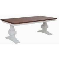 Karlsborg spisebord 220 cm - Hvid/antikbehandlet Karlsborg spisebord 220 cm - Hvid/antikbehandlet