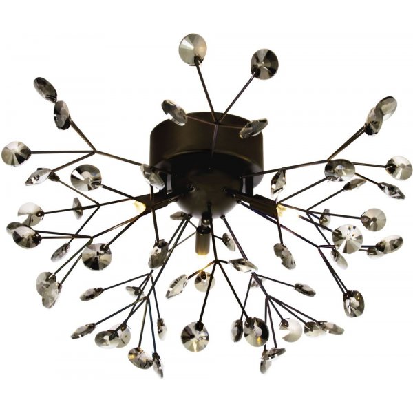 Viva plafond - Sort krom/rg