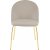 Giovani Velvet stol - Grbeige/Messing