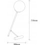 Golf bordlampe klar - Hvid