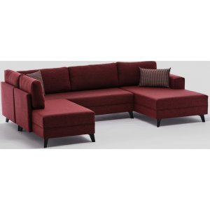 Efsun u-seng sofa - Burgundy