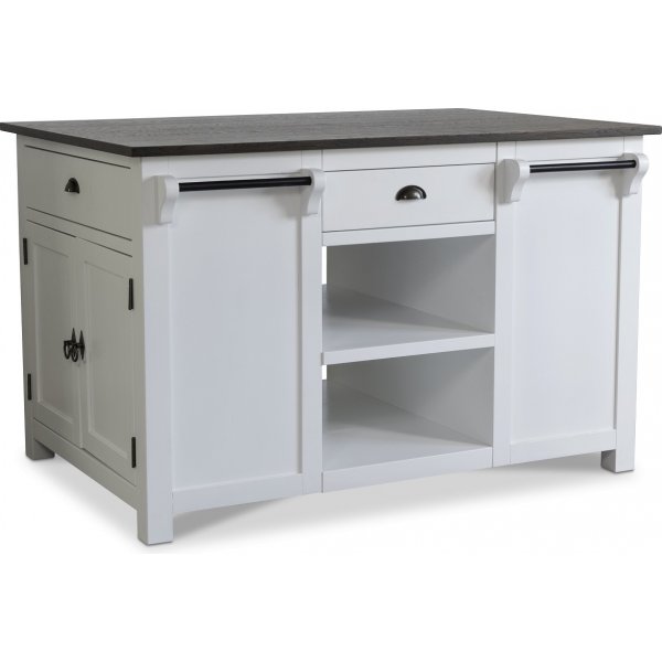 Heritage kkken Skagen - Hvid / brunbejdset finr af egetr