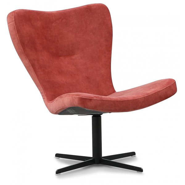 Tulpan design lnestol - Coral (Velvet)