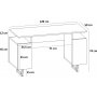 Haris skrivebord 120x50 cm - Eg