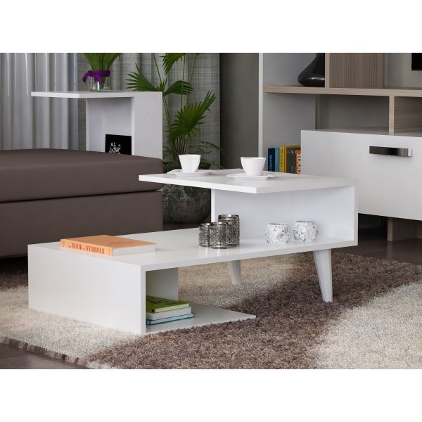 Concetta sofabord 90 x 60 cm - Hvid