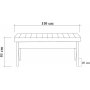 Vina 1048 spisegruppe - Hvid/mrkebl