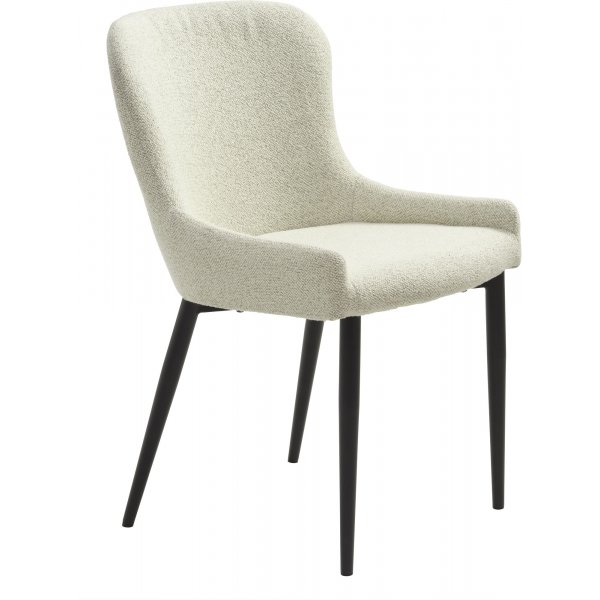 Boss spisestuestol i beige boucl stof