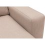 Berlin divan sofa med metal ben hjre - Creme