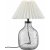 Groove bordlampe - Klart glas/Offwhite