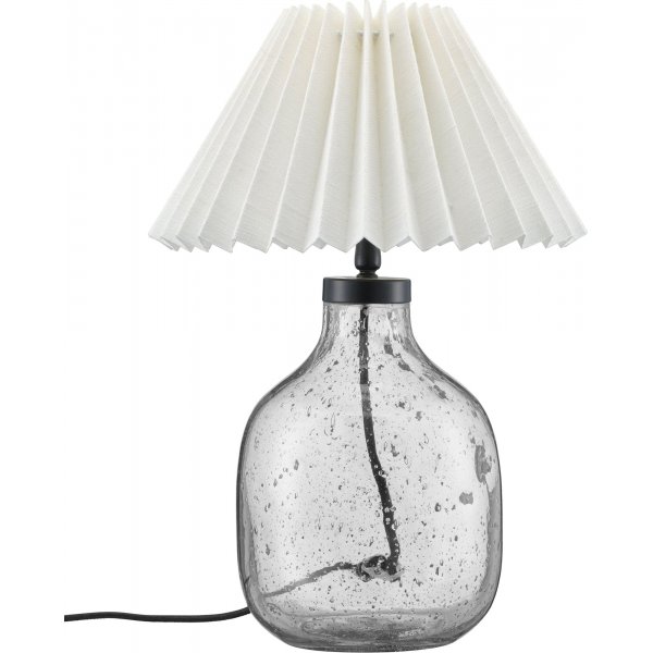 Groove bordlampe - Klart glas/Offwhite