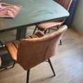 Kundebillede Unique spisestol i vintage kunstlæder - Brun