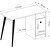 Corso skrivebord 110x50 cm - Hvid/safir eg