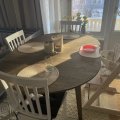 Kundebillede Genova rundt spisebord 110-160 cm - Brunolieret eg