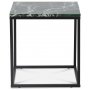 Accent sofabord 50 - Grn marmor / Sort