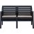 Lara loungegruppe med 2-personers sofa, 2 lnestole og bord - antracit