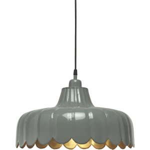 Wells loftslampe - Grn/guld - 43 cm