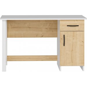 Naturligt skrivebord 120 x 60 cm - Hvid/eg