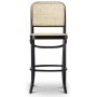 Christen barstol bjet tr - Sort/rattan