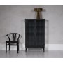 Revel highboard - Sort / Krystal glas