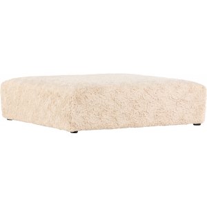 Frankie puf 100 x 100 cm - Beige bamse