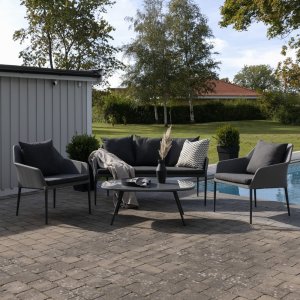 Spoga sofagruppe - Sort/Gr