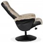 Times lnestol med fodskammel (Recliner) - Beige freskind