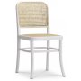 Omni spisegruppe, rundt spisebord 130 cm inkl. 4 Tyko hvide stole - Whitewash