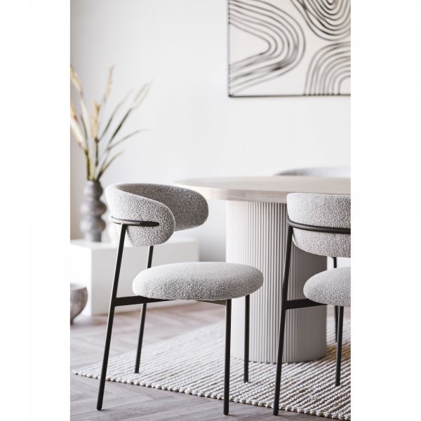 Mira spisestuestol - Sand boucl