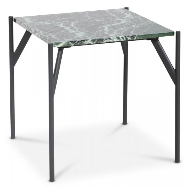 Accent sofabord 50 - Grn marmor / Sort