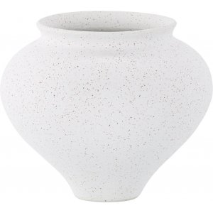 Rellis vase 18 x 18 cm - Sort/Hvid