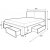 Arijana sengestel med opbevaring - Gr (stof) + Mbelplejest til tekstiler