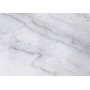 Maryland sofabord 75x75 cm - Hvid gte marmor / mat messing