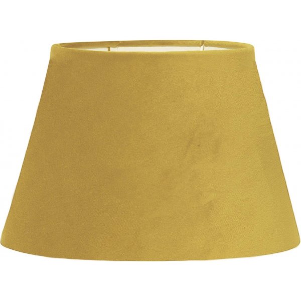 Oval Velvet lampeskrm - Gul