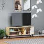 Athena mediebnk - Safir/eg/hvid