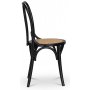 Sintorp spisebordsst, rundt spisebord 115 cm inkl. 4 stk. Samset stole i bjet tr - Sort marmor (Laminat) + Tekstilrensning til mbler