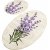 Lavendel badevrelsestppest (2 stk) - 50 x 60 cm (1 stk) / 60 x 100 cm (1 stk)