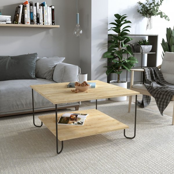 Marbo sofabord 80 x 80 cm - Eg