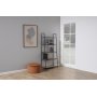 Seaford stigehylde 77x174 cm - Eg/sort