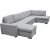 Solna U-sofa XL 364 cm - Højre + Pletfjerner til møbler