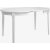 Dalan hvidt rundt spisebord udtrkbart 95-195 x 95 cm