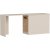 Newra skrivebord 180 x 47 cm - Fyrretr/beige