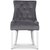 Tuva stol Cleopatra (ryghndtag) - Gr fljl | Hvide ben + Mbelplejest til tekstiler