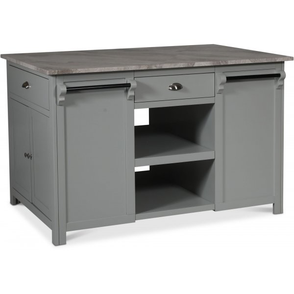 Heritage Kkken med marmorplade - Gr konstruktion / Gr-beige marmor